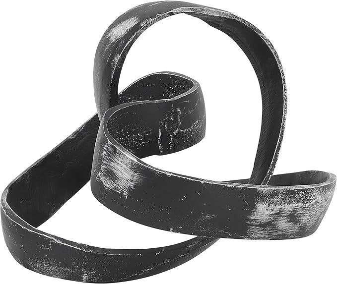 Aluminum Knot Sculpture - Black