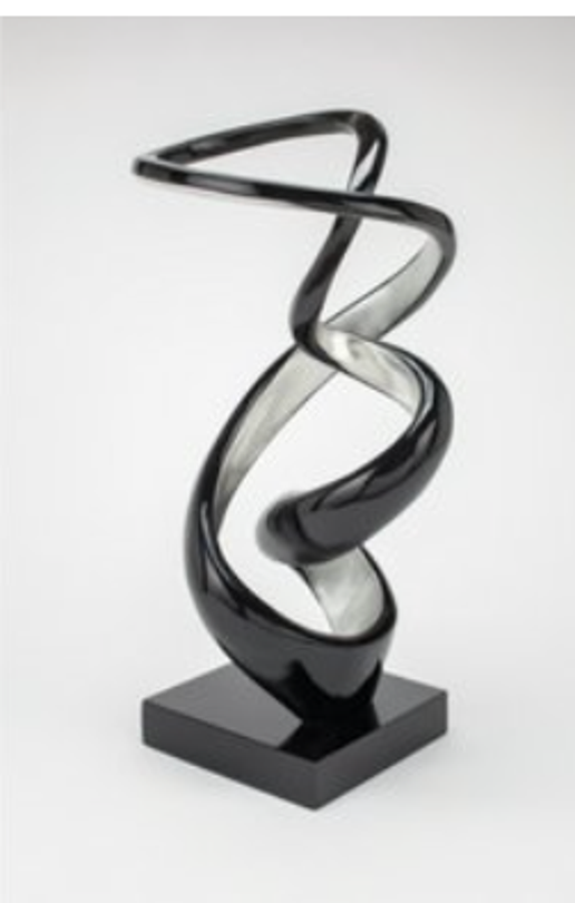Swirl Sculpture - Black