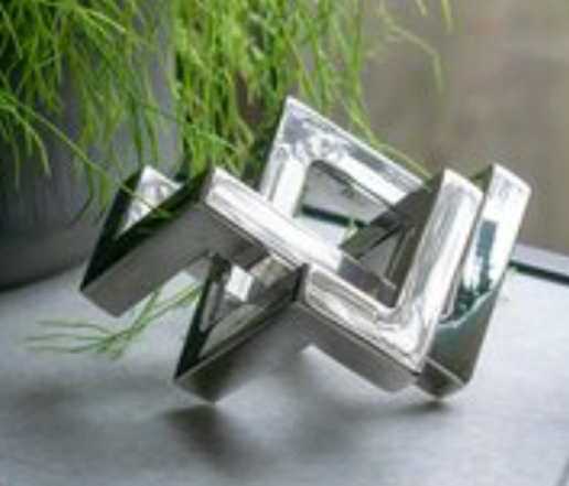 Puzzle Sculpture - Chrome