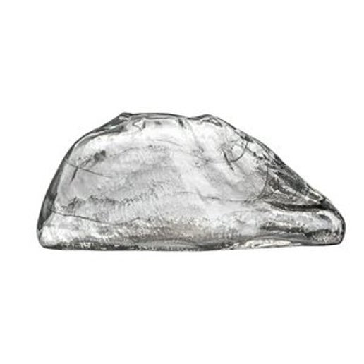 Smokey Swirl Blob Vase - Clear