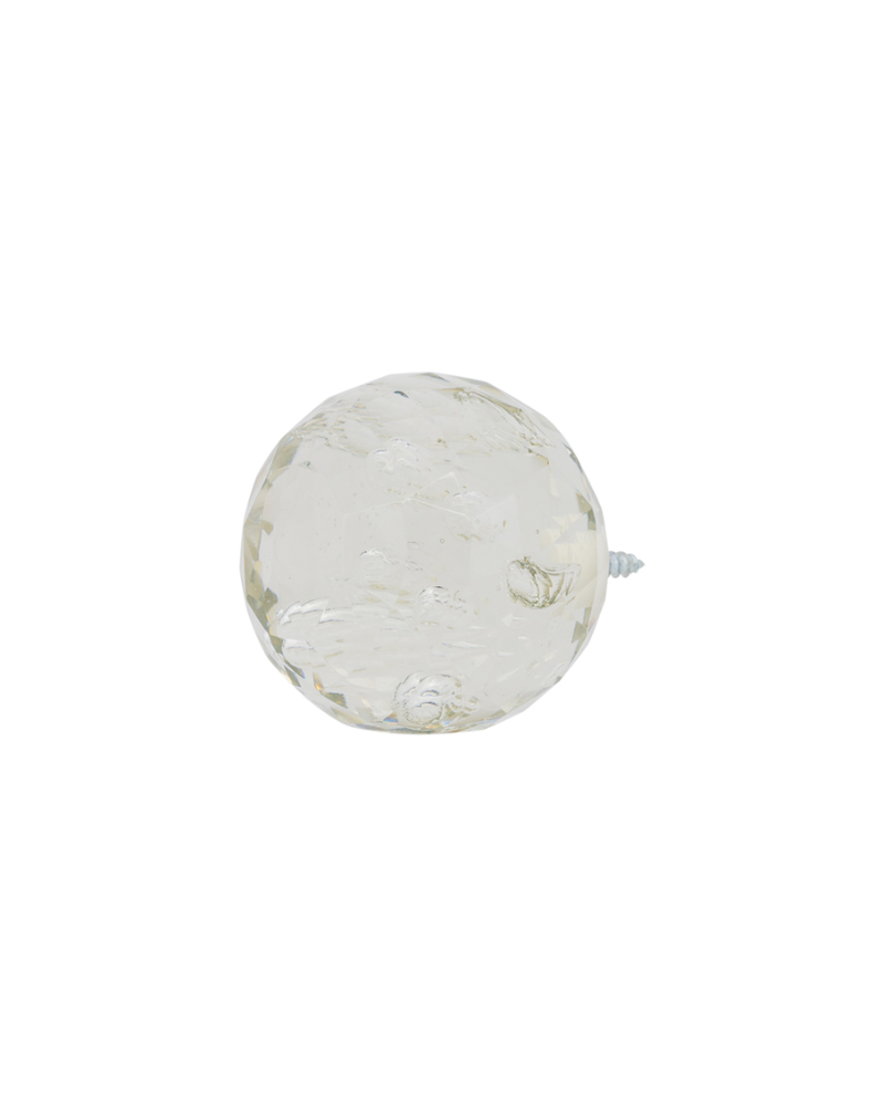 Drapery Hardware Finials - Faceted Glass Ball