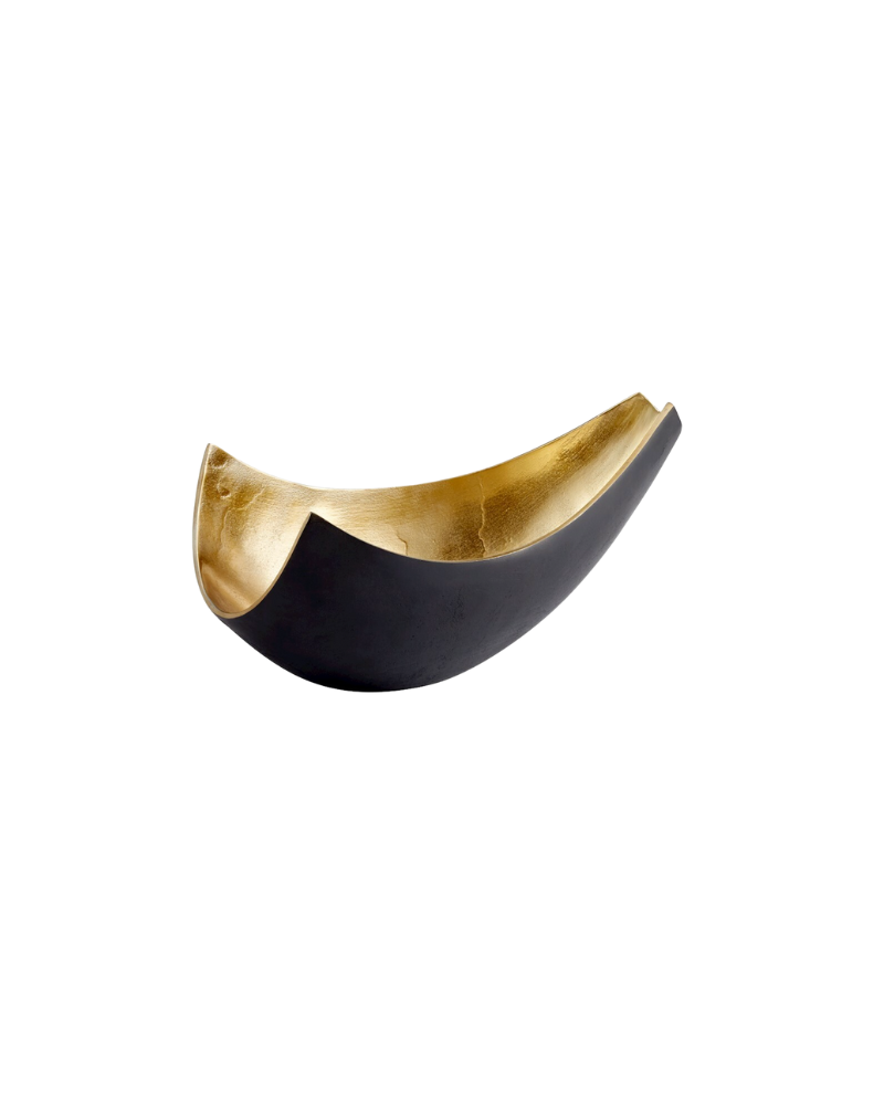 Gold Lining Dish - Black