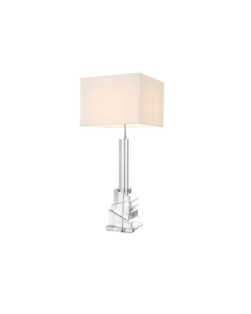 Modena Clear Crystal Table Lamp - Clear
