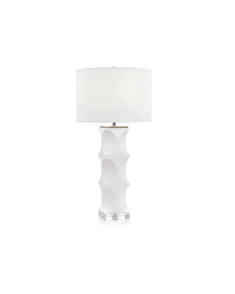 John Richard Modern Table Lamp - White