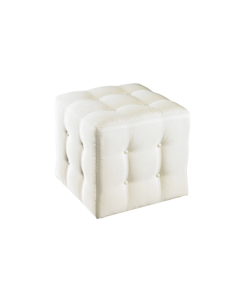 Kelton Cube Upholstered Ottoman - Black