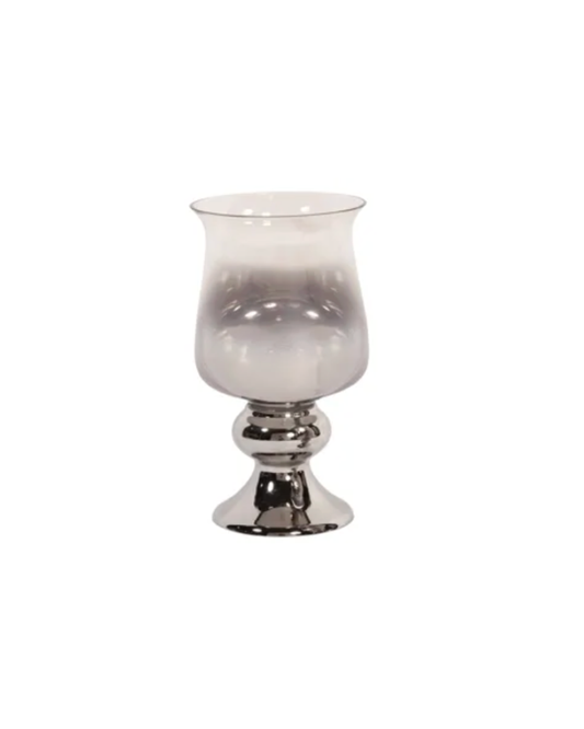 Hurricane Vase Small - Smoke