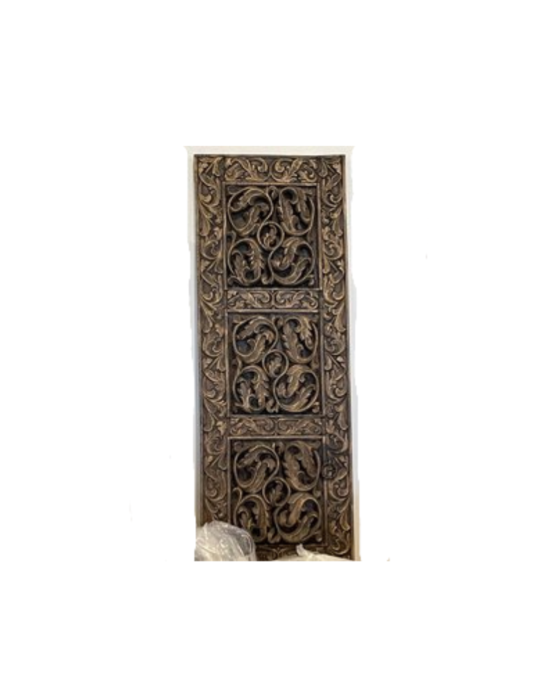 Carved Wood Wall Art Panel