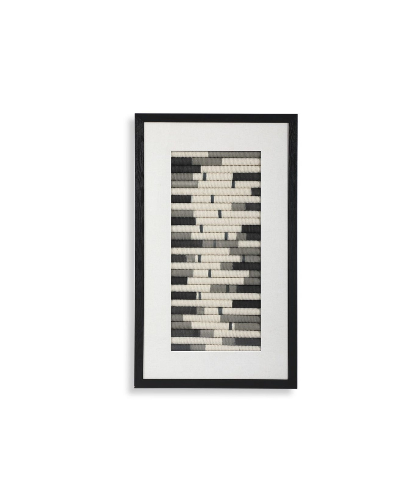 Flaxen Scroll Shadow Box Rope Art