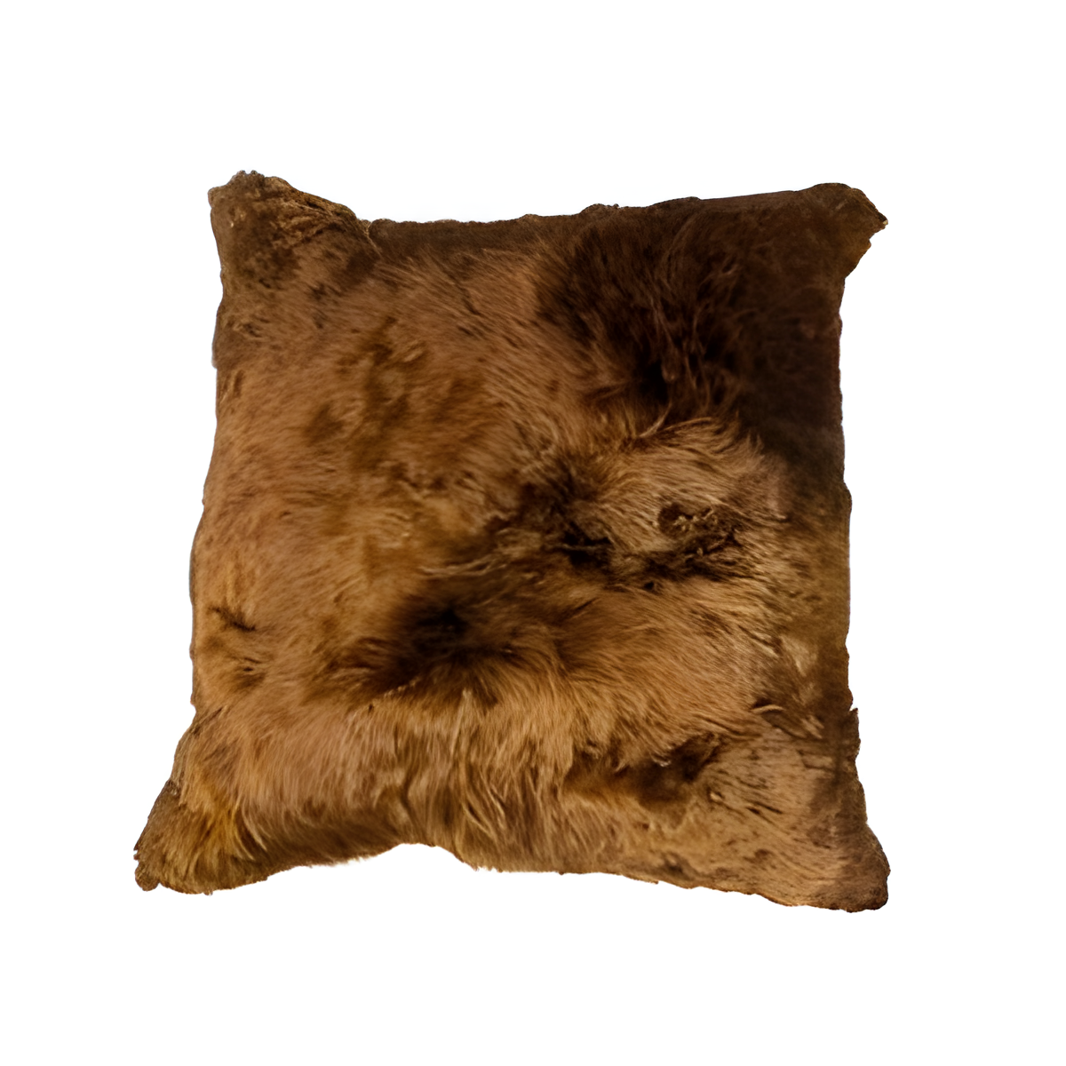 Brown Fur Accent Pillow
