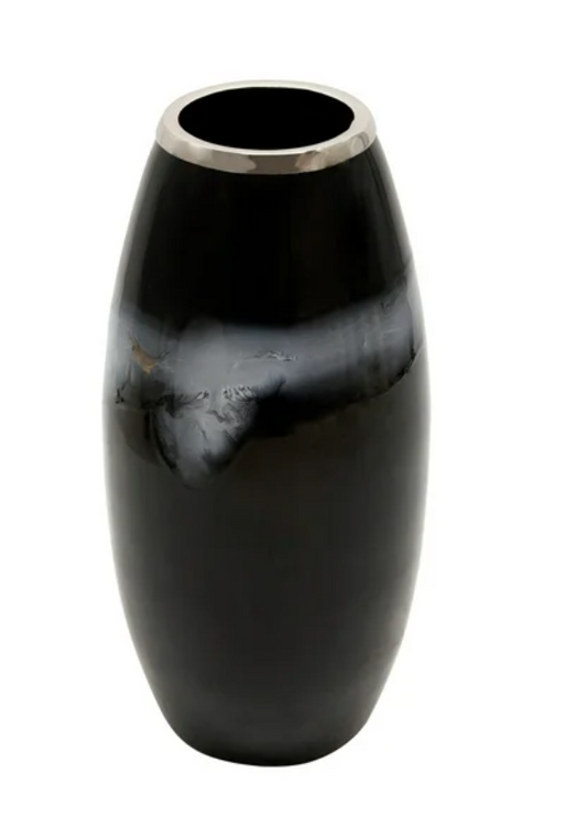 Black and Blue Vase Large