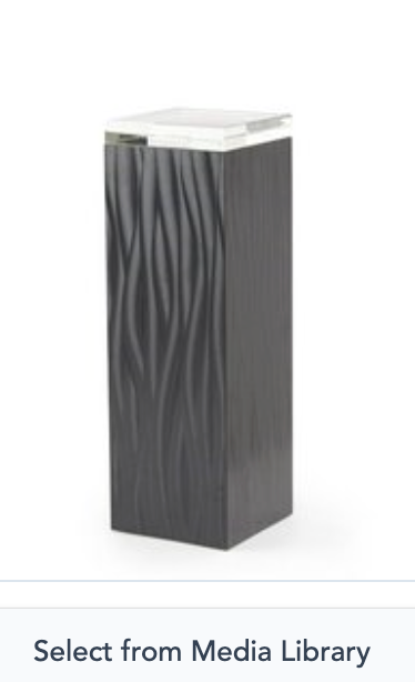 John Richard Pedestal - Balck
