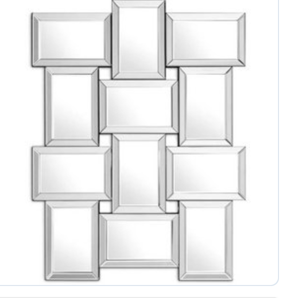 Sqaures Mirror - Silver