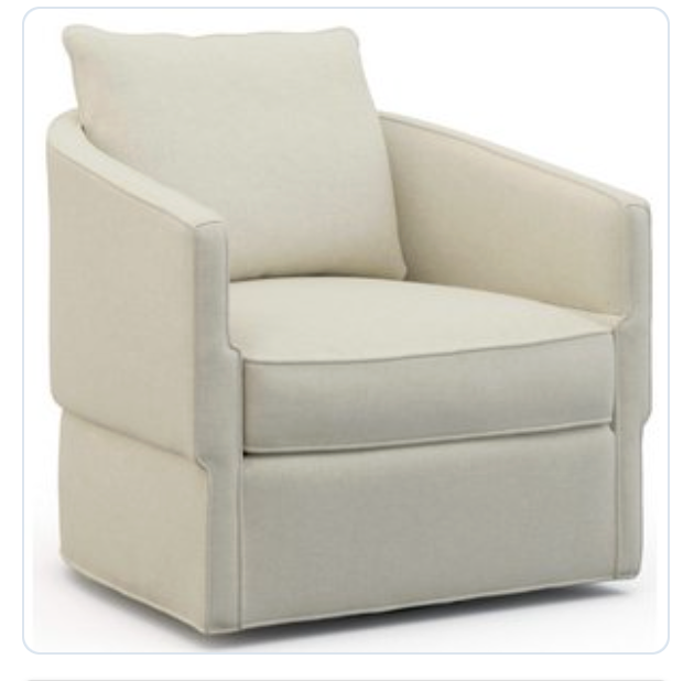 Foster Swivel Chair - Cream