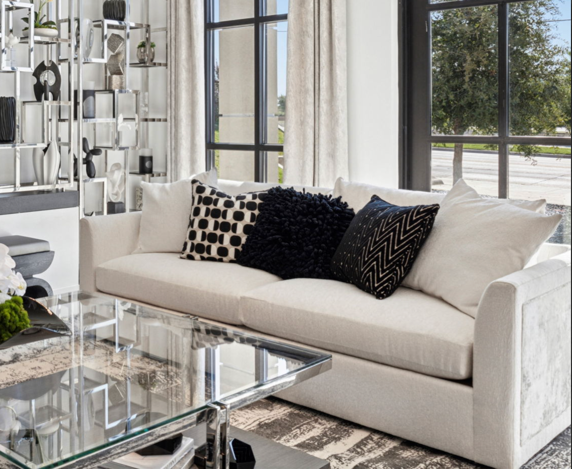 Zoe Two Cushion Sofa White