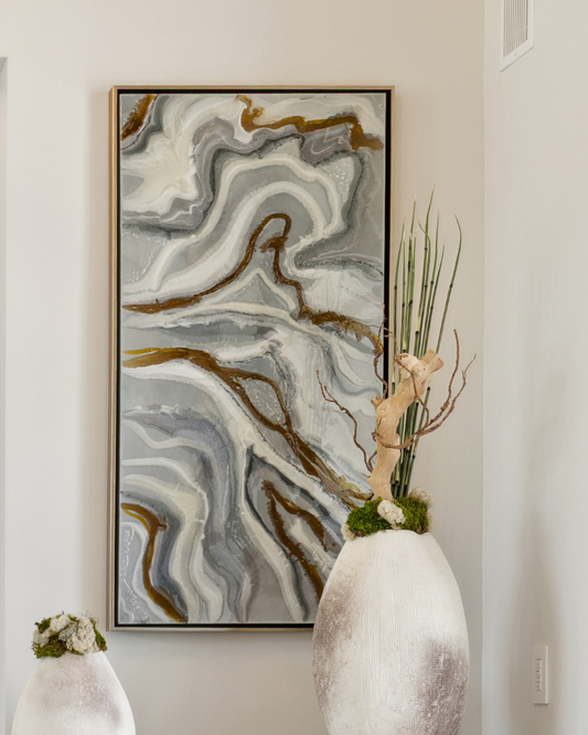 "Strong Foundation to Stand" Resin Art by Kelly Gowan