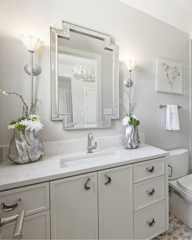 Custom Floral - Silver Bloom Vessel