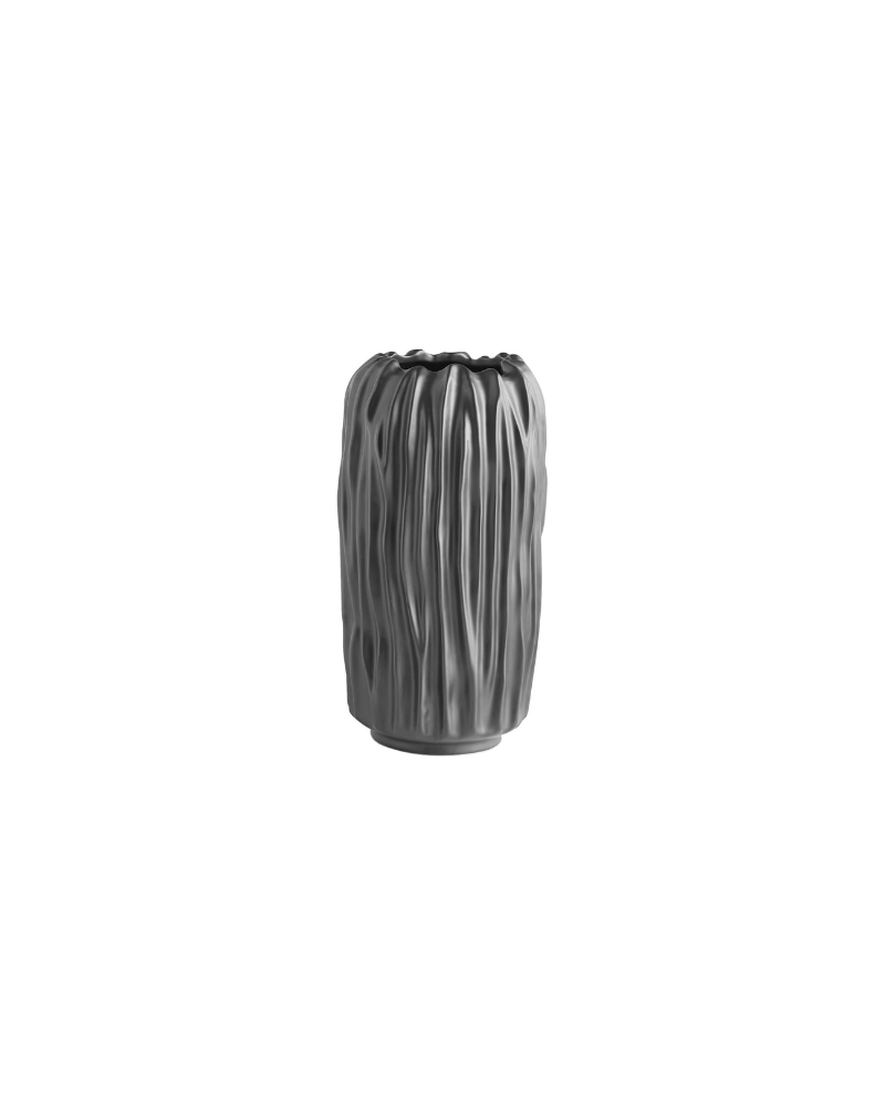 Abyssus Ripple Vase - Black