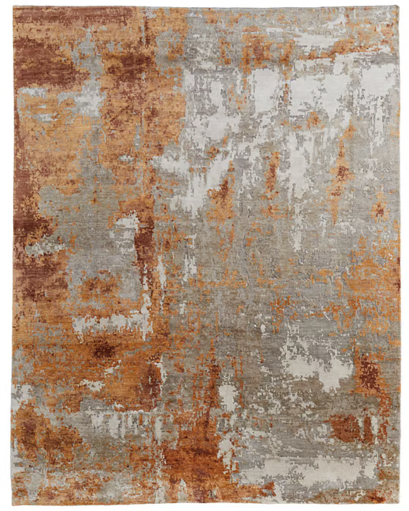 Area Rug - Abstract Rust
