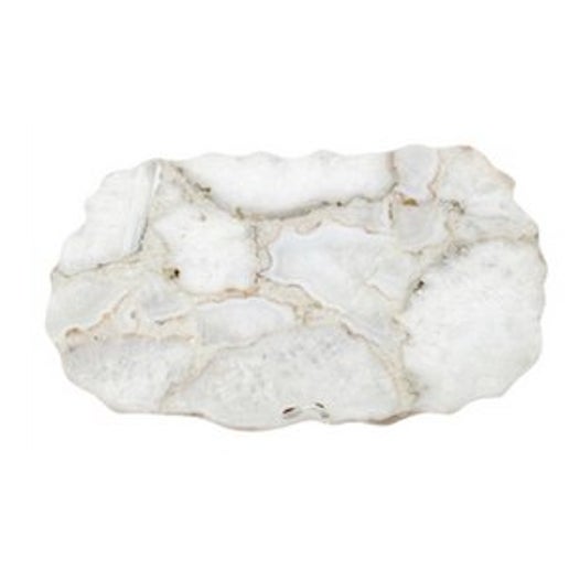White Agate Platter