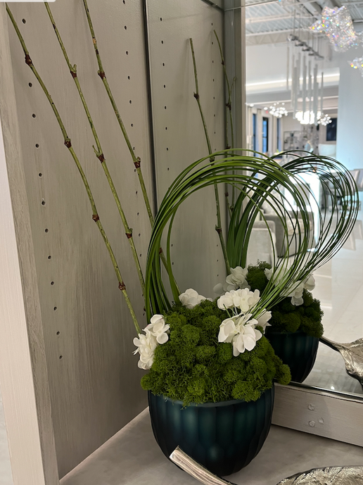 Small Blue Bowl Floral