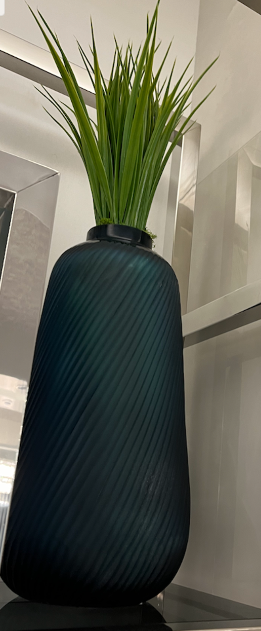 Tall Blue Vase Floral