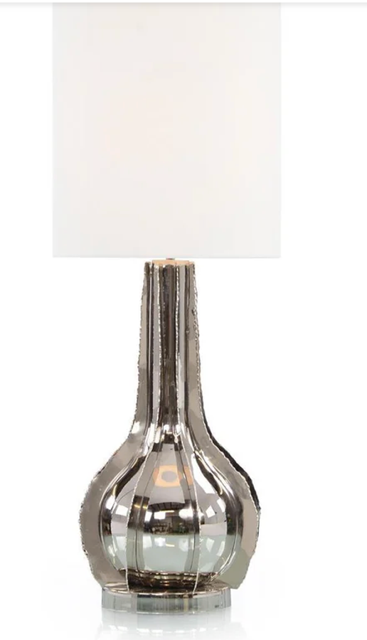 Polished Waves Lamp - Nickel
