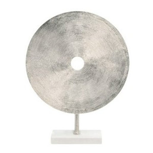 Silver Disc Sculpture - Small