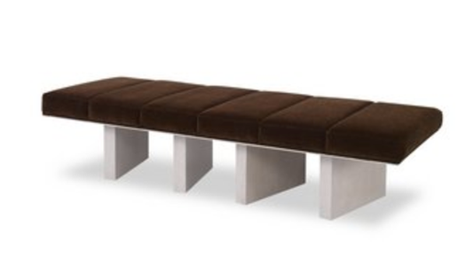 Plush Chocolate Bench