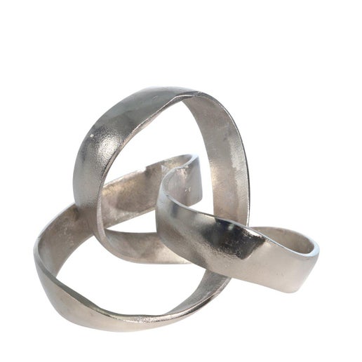 Aluminum Knot Sculpture - Silver
