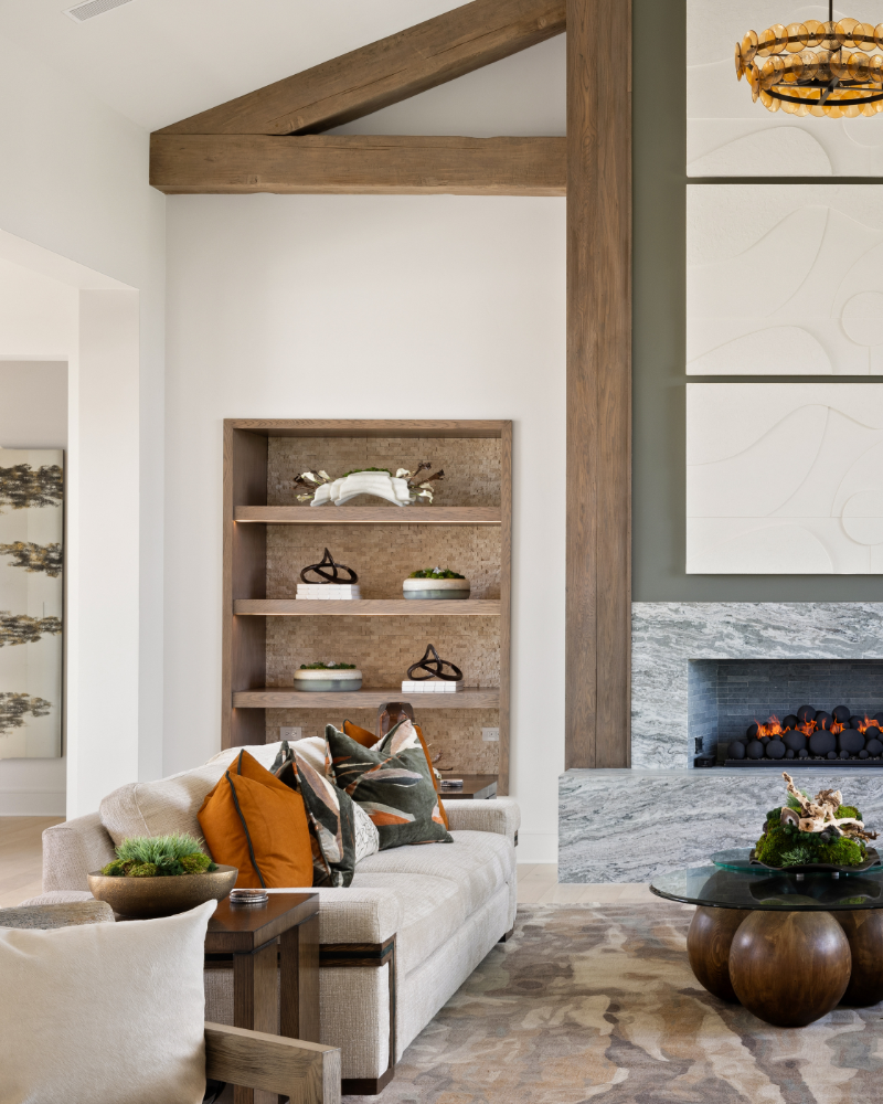 Custom Floral - Blue Round