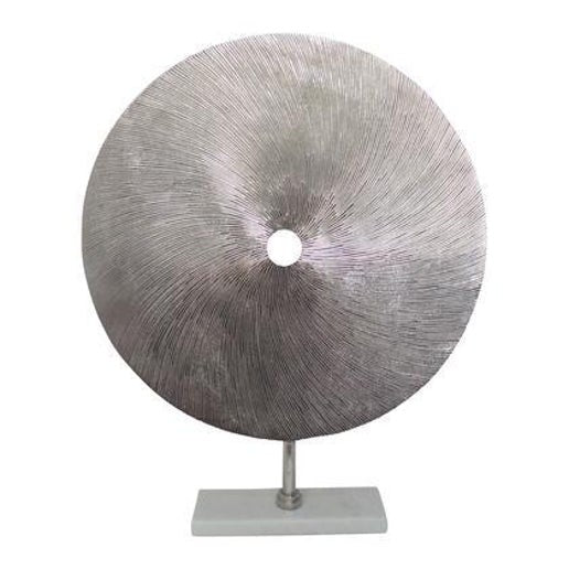 Swirly Disc with Stand - Metal