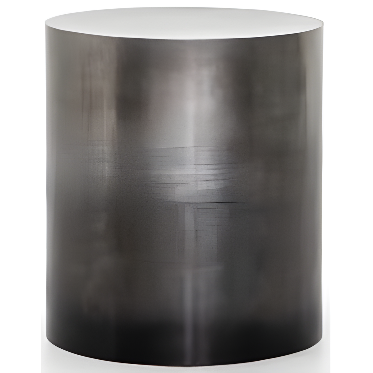Dark Cylindrical End Table