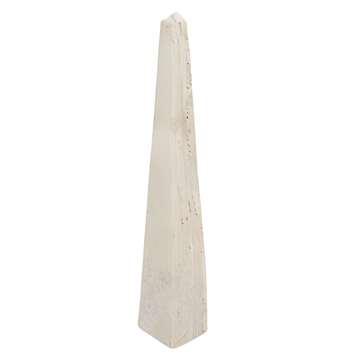 Large Beige Travertine Obelisk