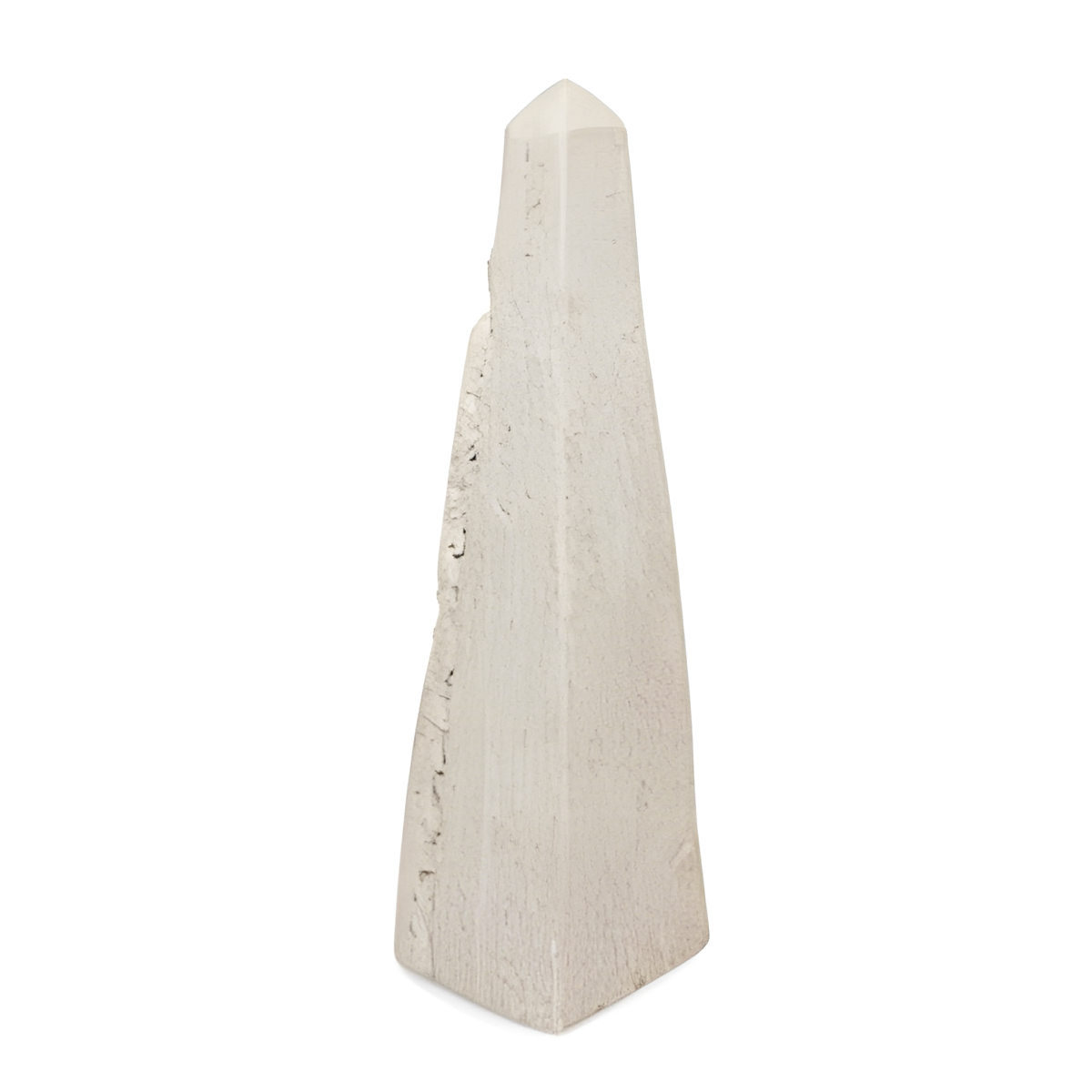 Small Beige Travertine Obelisk