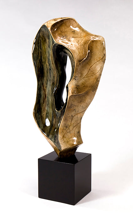 Tan and Brown Resin Sculpture