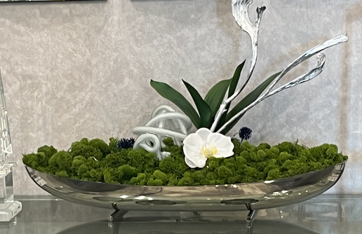 Chrome Boat Floral