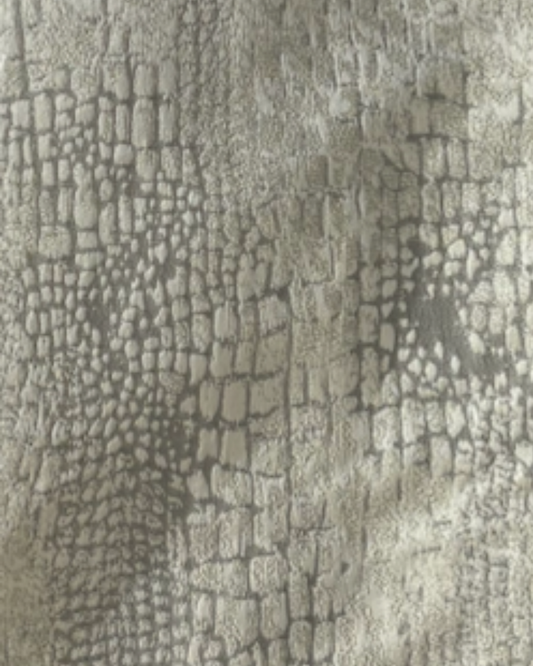 SSI Custom Drapery Panel - Silver Croc