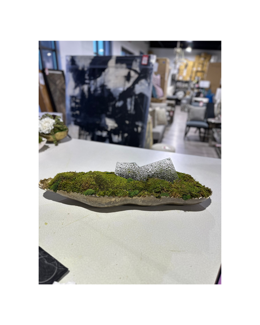 Showroom Floral with Glass - Gold