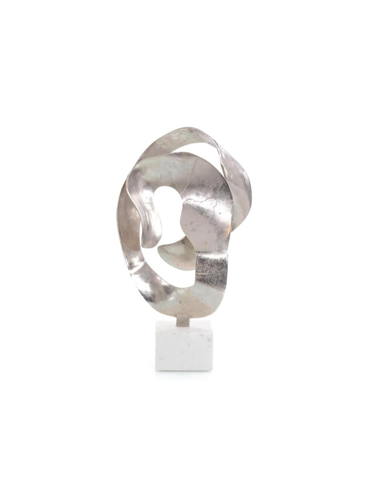 John Richard Organic Looped Sculpture - Silver