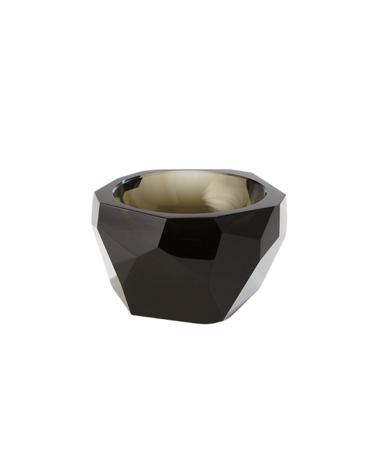 Faceted Vase - Black