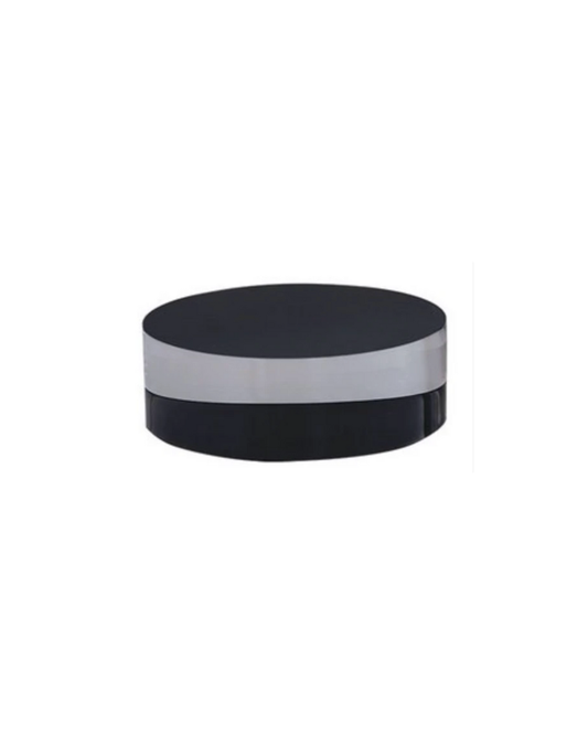 6"x 2" Onyx Round Acrylic Riser - Black
