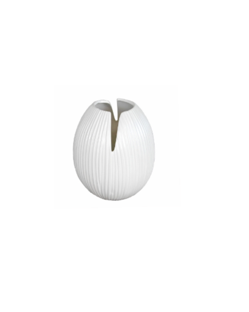 Cutout Vase - White