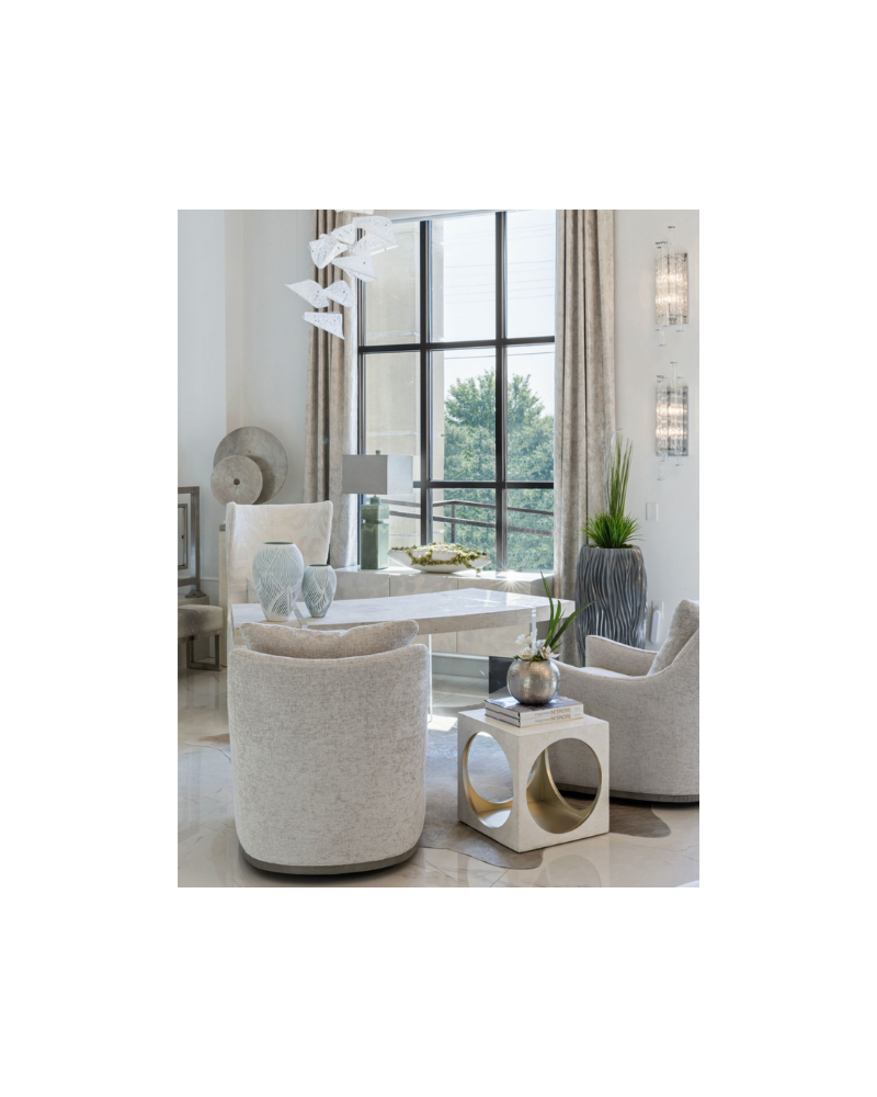 JULES SWIVEL CHAIR - WHITE