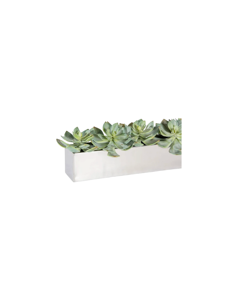 Stainless Steel Planter - Silver
