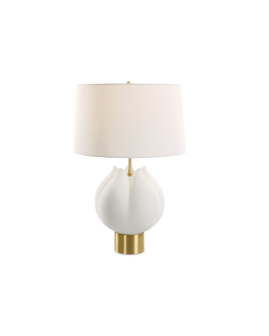 In Bloom Table Lamp - White/Gold