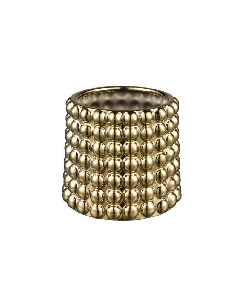 Metallic Theo Vase Small - Gold