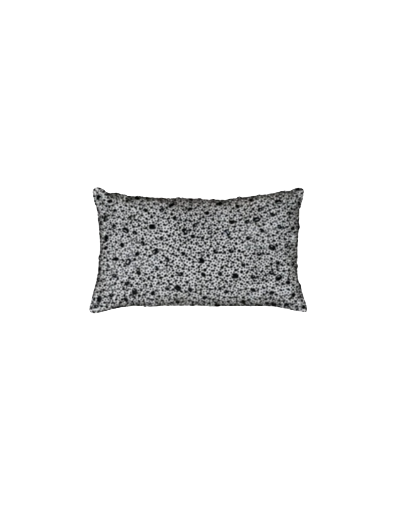 Beaded Pillow - Black and White