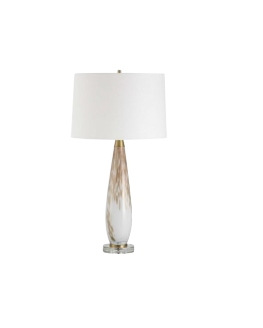 Cash and Carry White and Gold Lamp