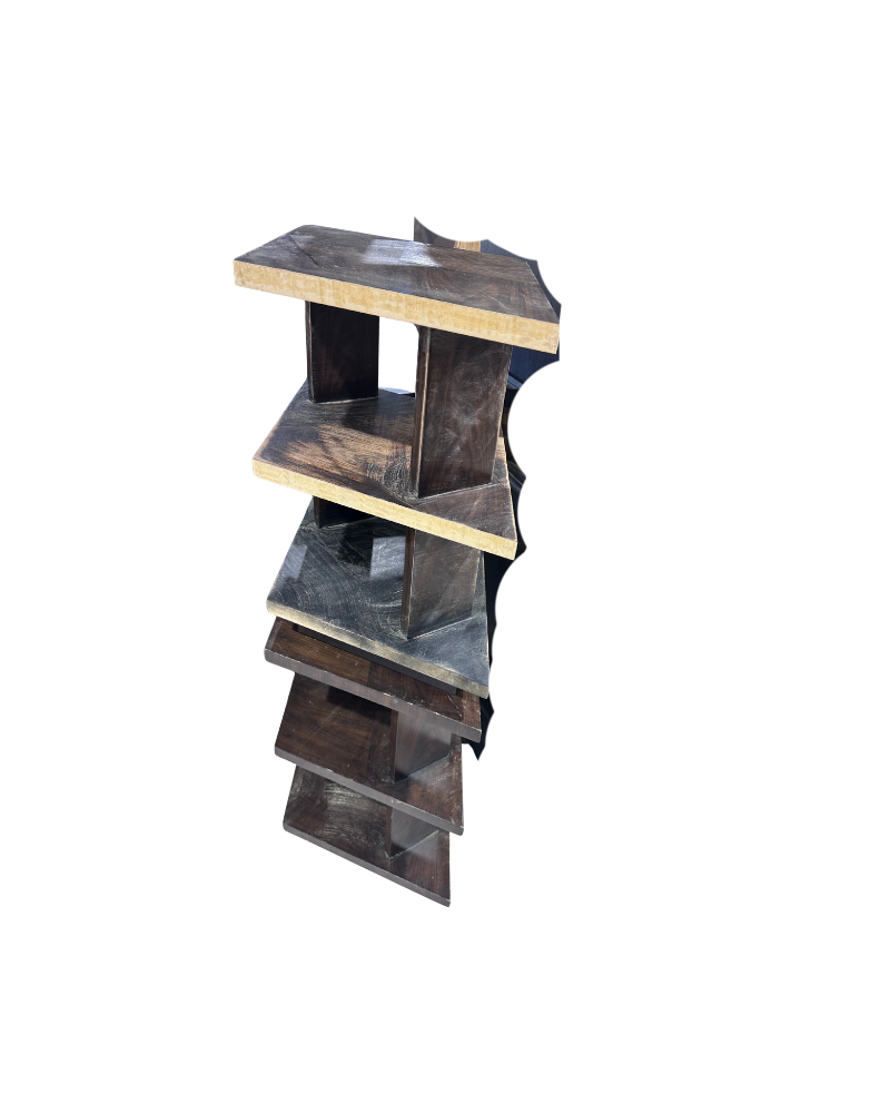 Wood side tables - brown