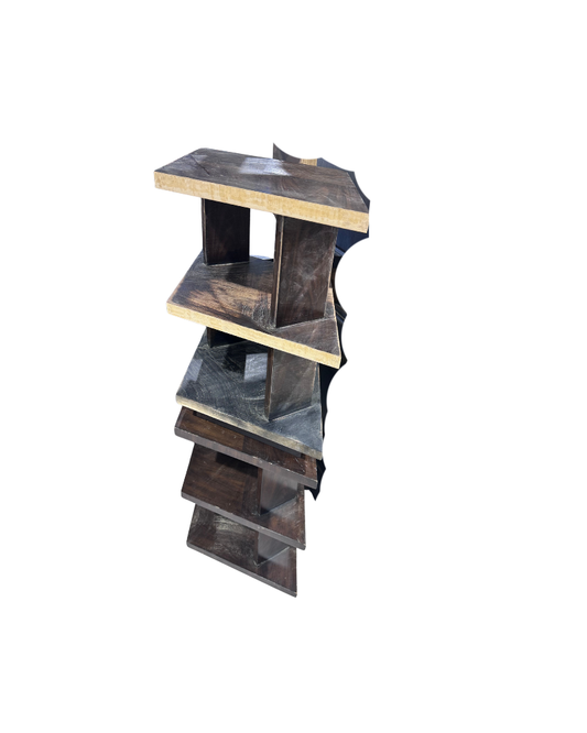 Wood side tables - brown